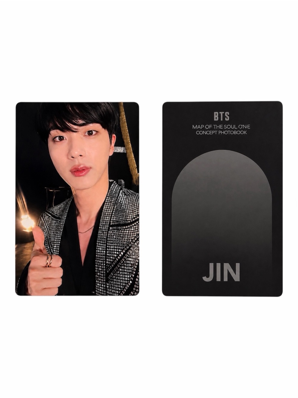 BTS: MAP OF THE SOUL ON:E CONCEPT PHOTO BOOK ROUTE VER PHOTO CARD JIN
